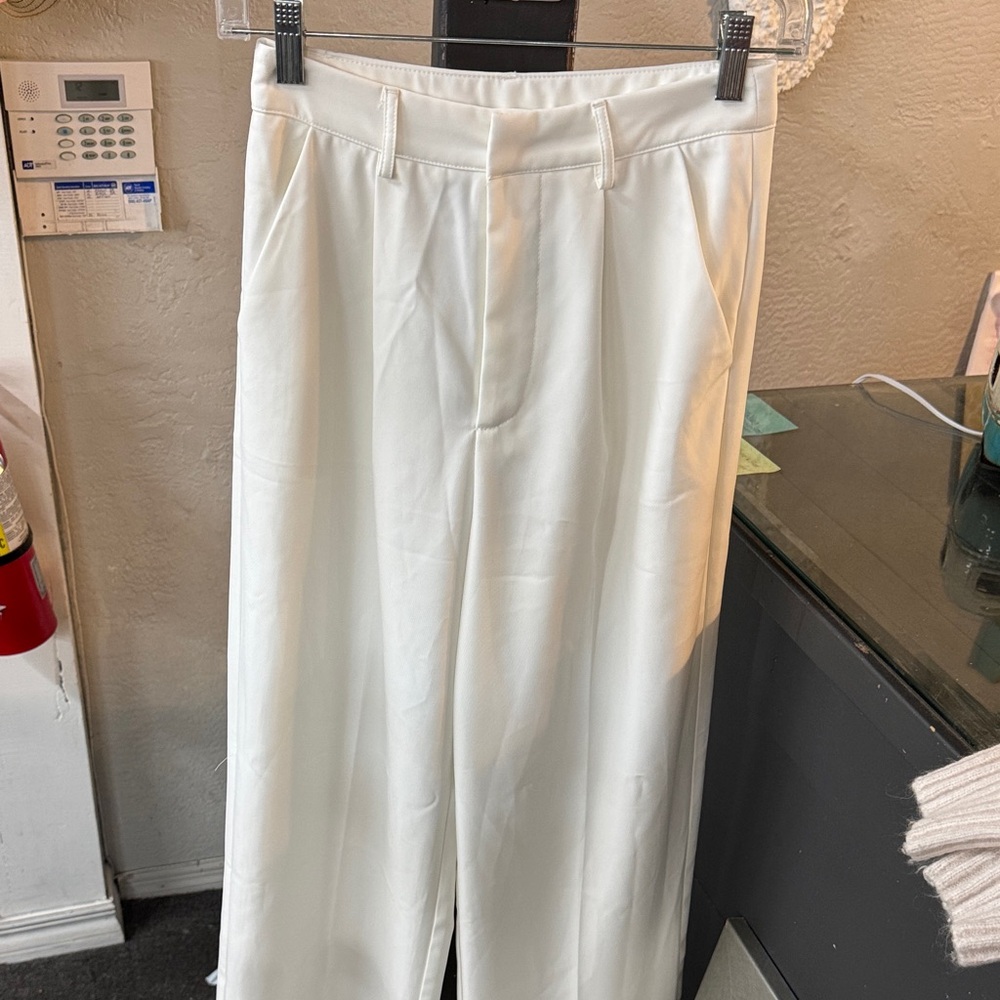 Elegant White Trousers by Cider. Size XS